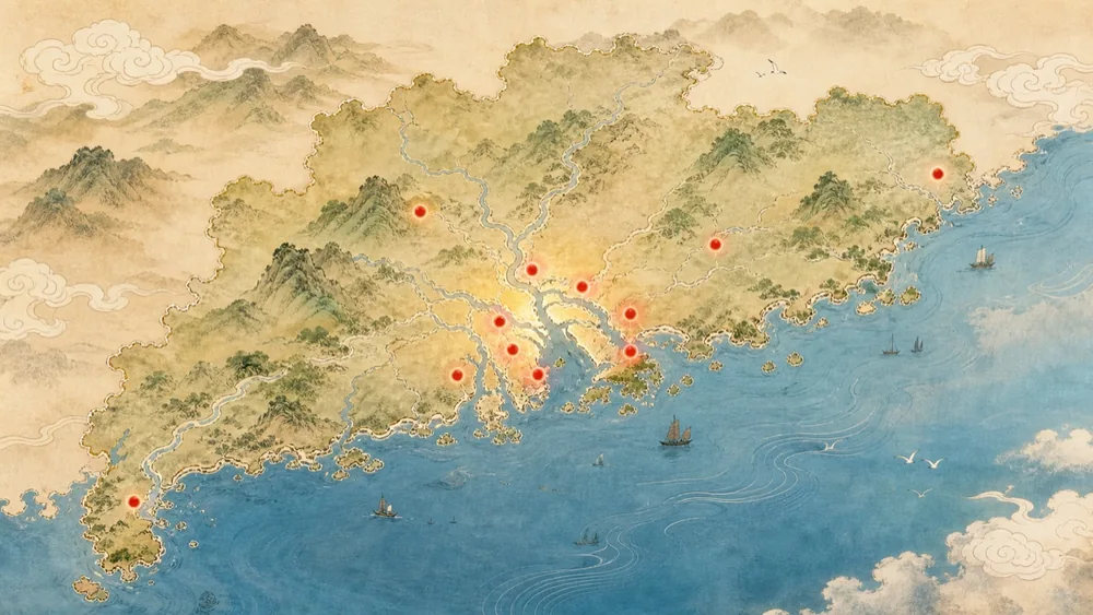 一张岭南长卷